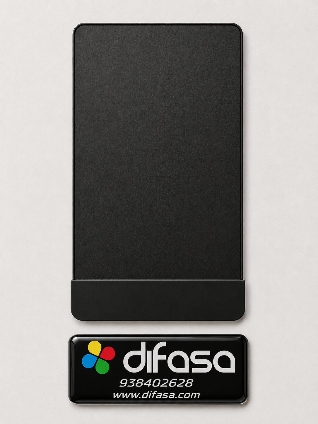 Placa más adhesivo resinado